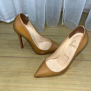 Christian Louboutin Brown Leather Heels